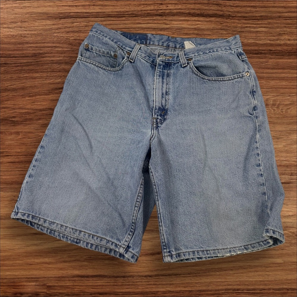 Vintage Levis 550 Relaxed‎ Fit Denim Shorts Mens 34 Blue Light Wash